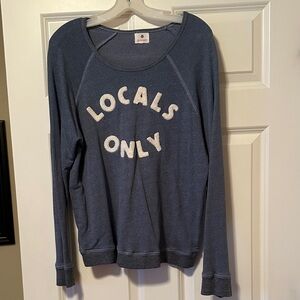 Sundry Blue French Terry Sweatshirt
